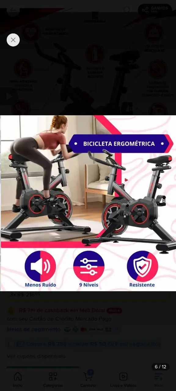 Bicicleta ergométrica - Foto 3