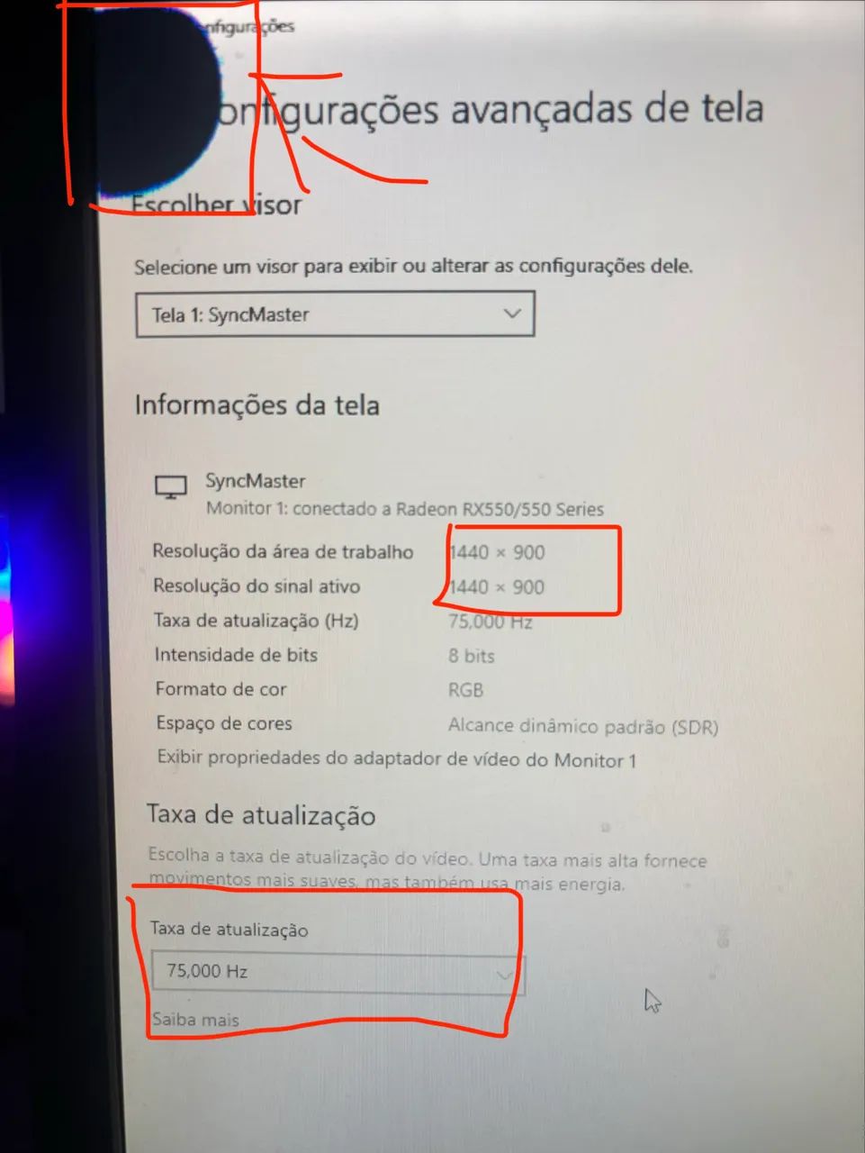 Monitor 19 Samsung 75Hz  - Foto 5