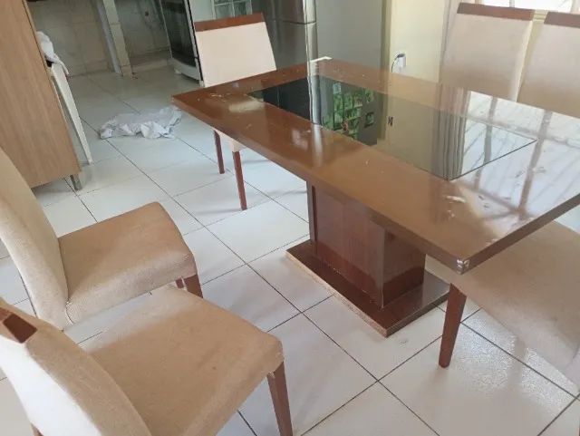 Mesa de jantar 6 cadeiras - Foto 4