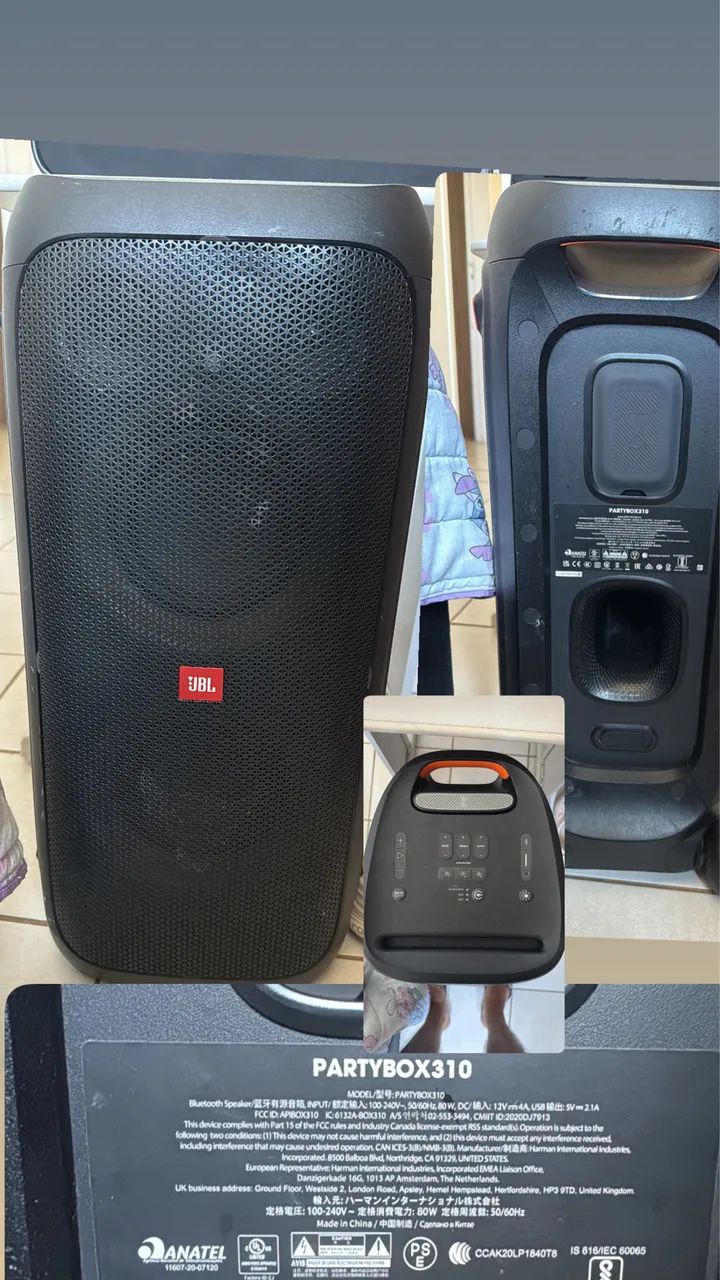 Vendo caixa de som JBL Partbox 310