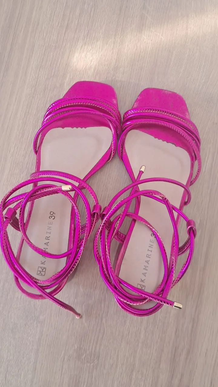  Imperdivel Sandália Salto Rosa - Foto 2
