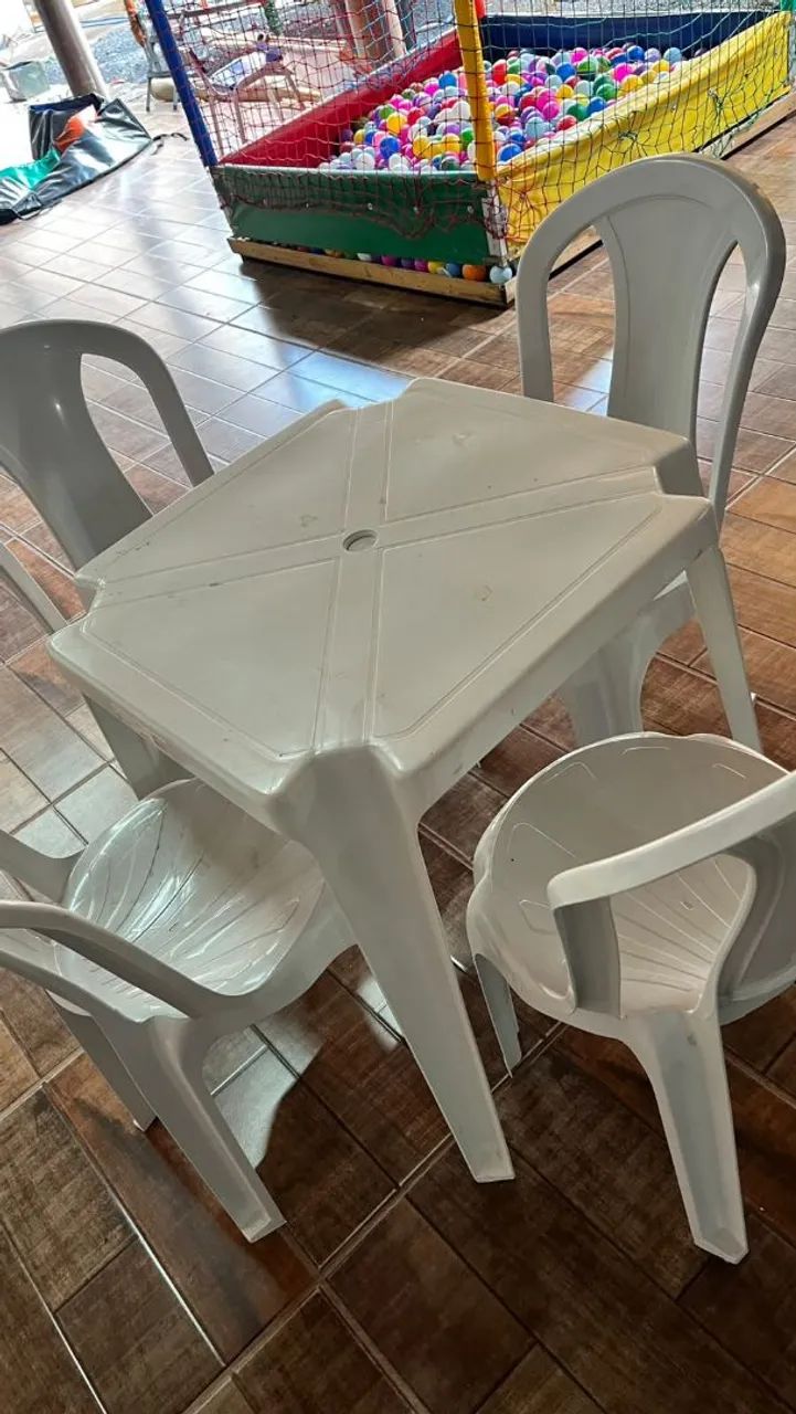 10 Jogos de mesa com 4 cadeiras solplast - Foto 3