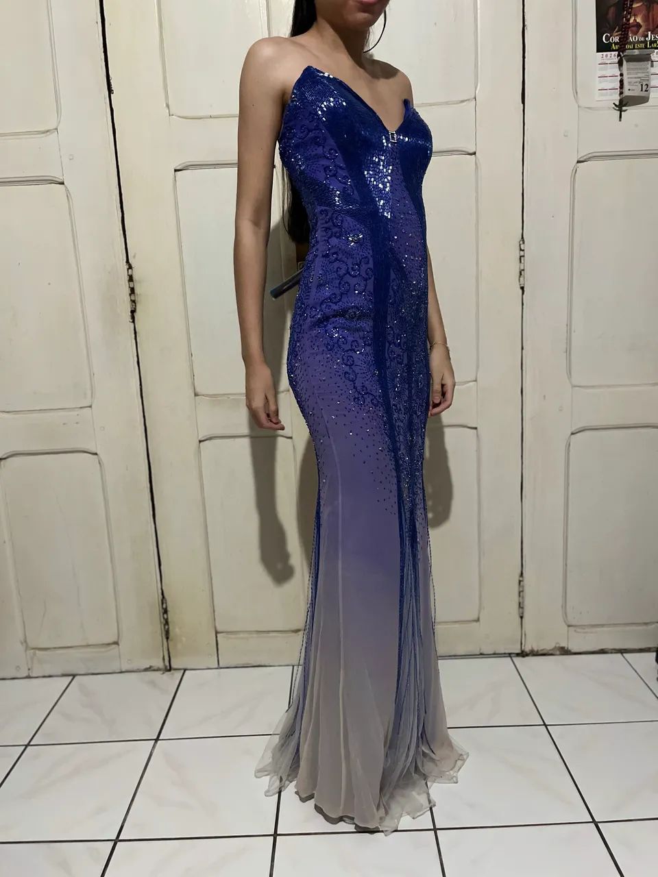 VESTIDO DE FORMATURA AZUL | USADO 1 VEZ  - Foto 2