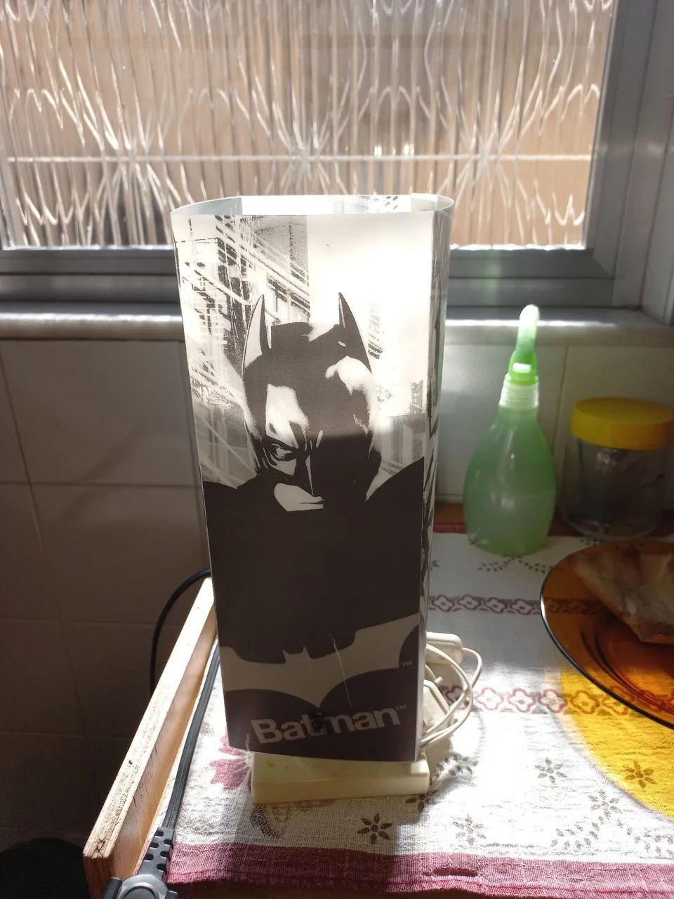Abajur Batman 33cm com lâmpada  - Foto 3