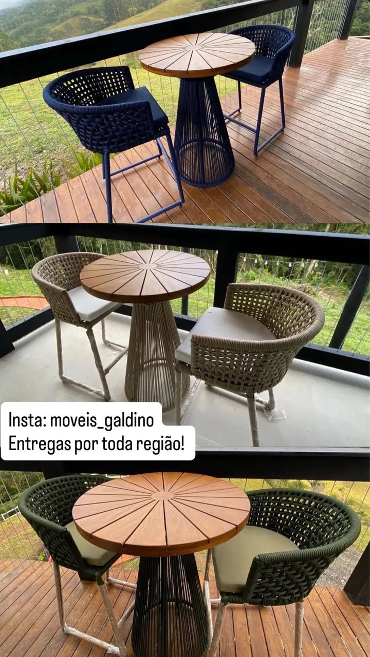 Conjunto bistrô banquetas altas  - Foto 2