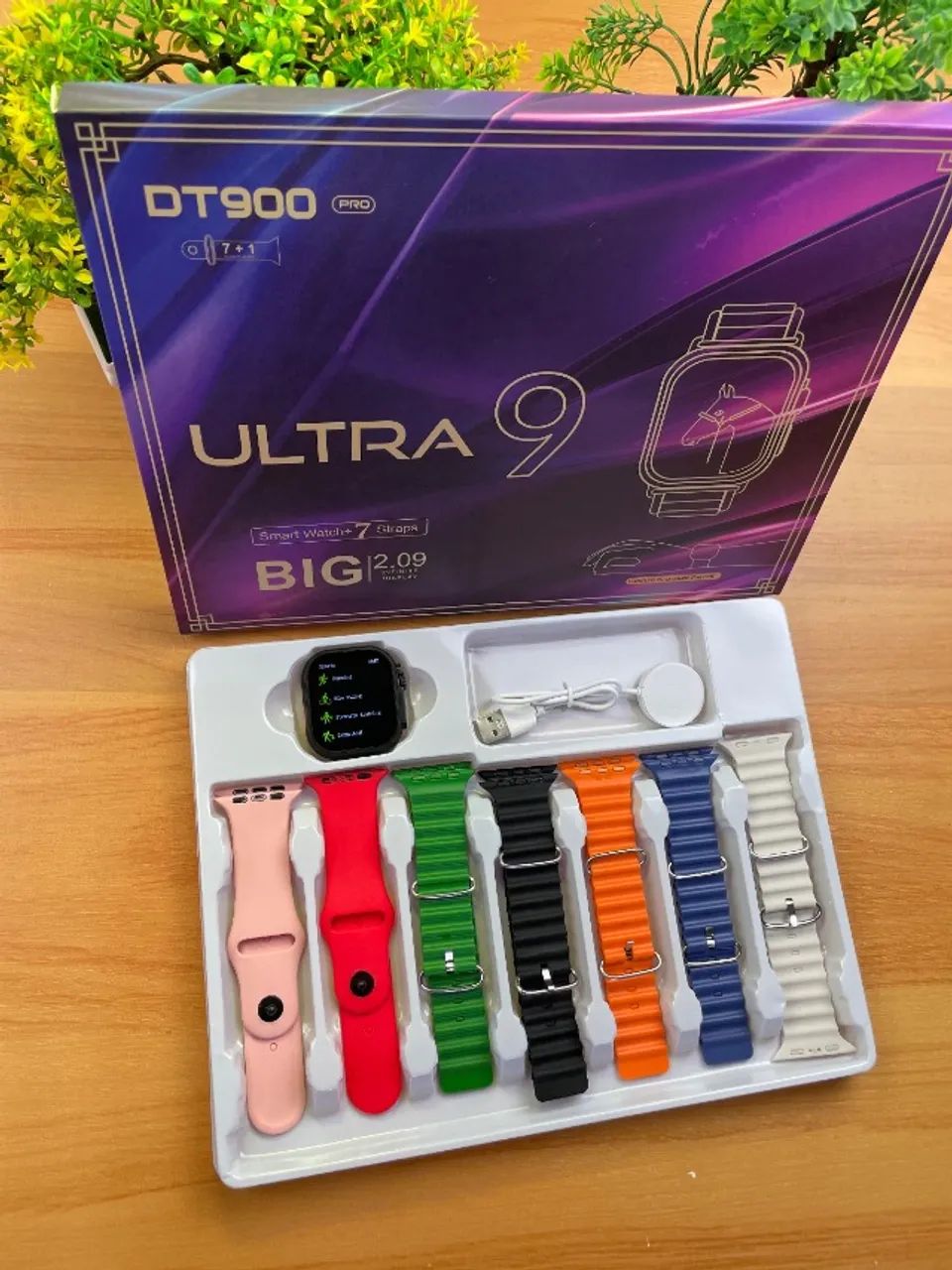 Relógio 7 Pulseiras Ultra 9 Pro - Foto 2