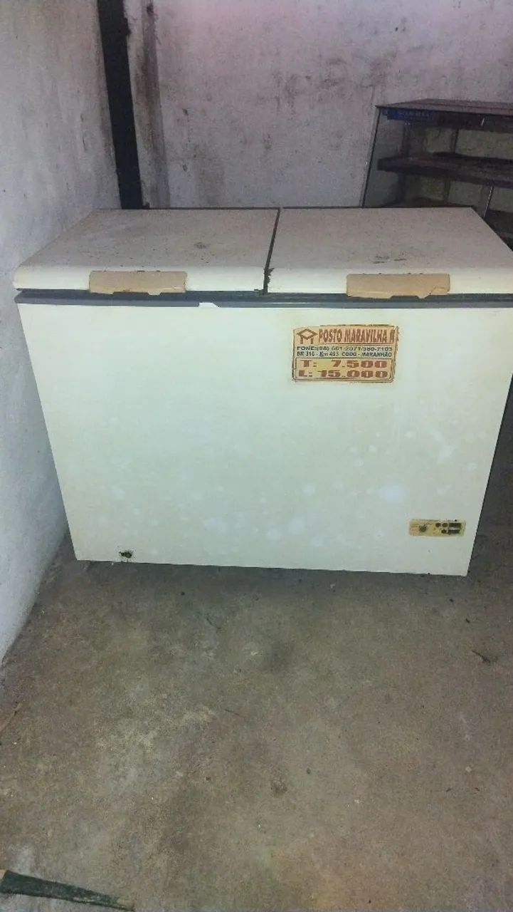 Freezer e expositor com defeito 