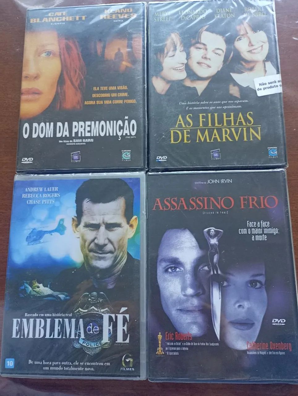 kit de 4 DVDs lacrados