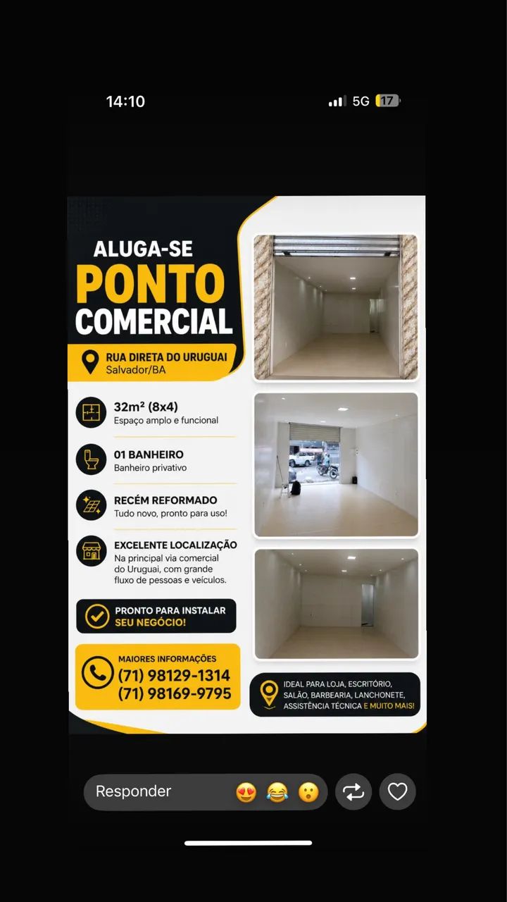 Aluguel ponto comercial