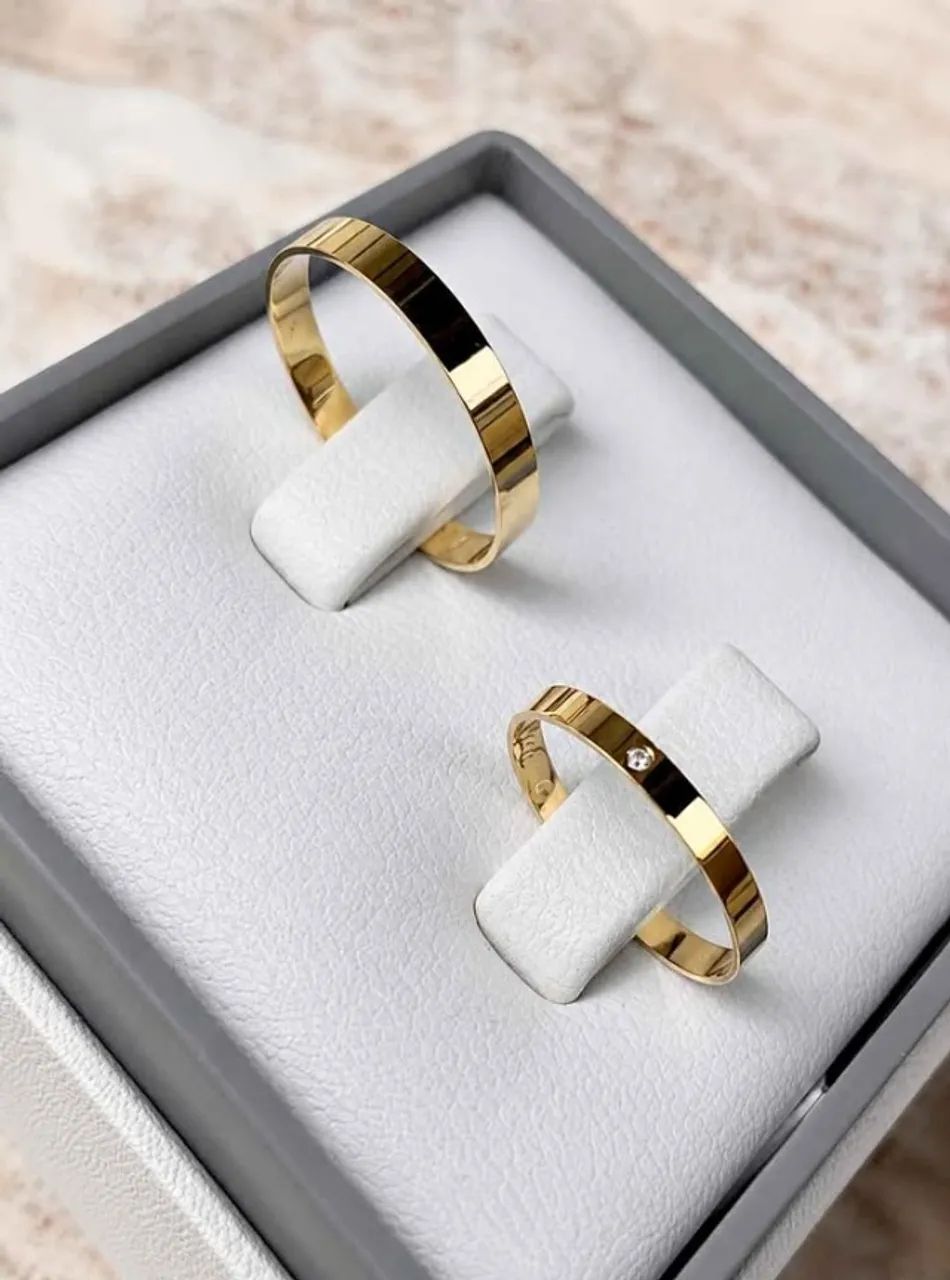 Alianças de ouro 18K 