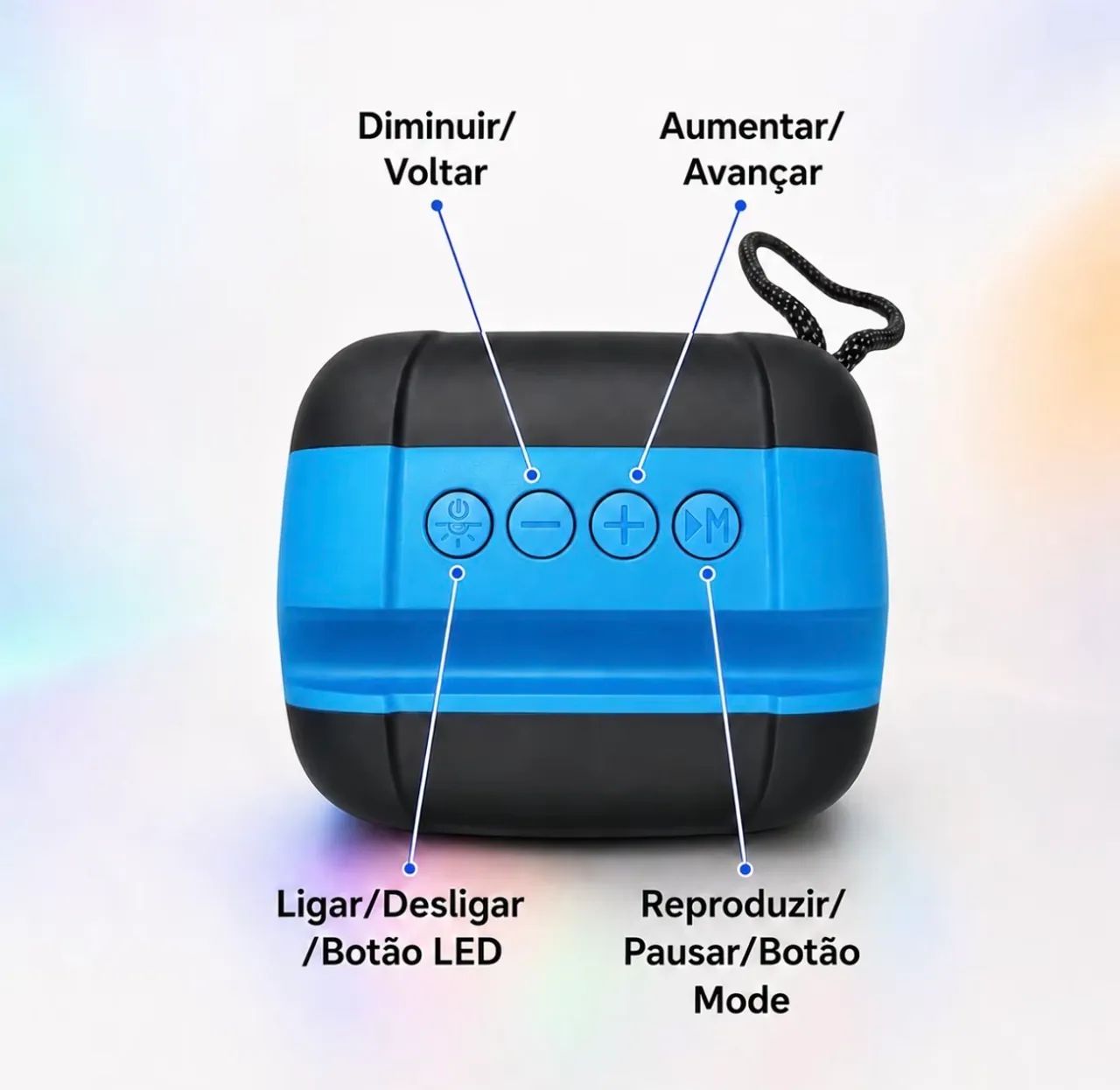 Caixa De Som Potente Bluetooth  - Foto 2