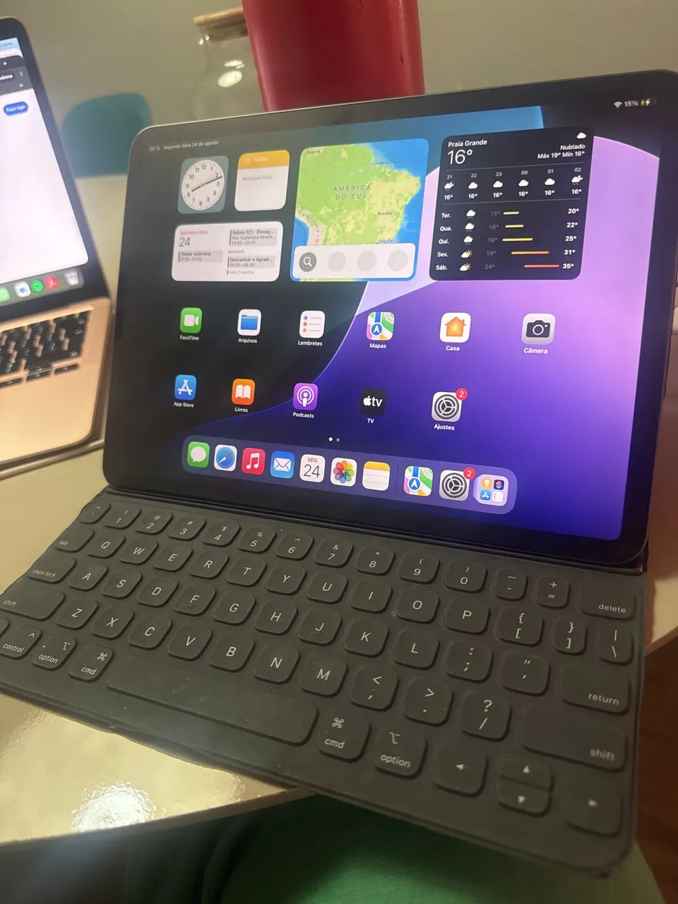 iPad Pro 11'(64GB) + Capa Teclaro Apple Original parcelo em 10x na retirada - Foto 5