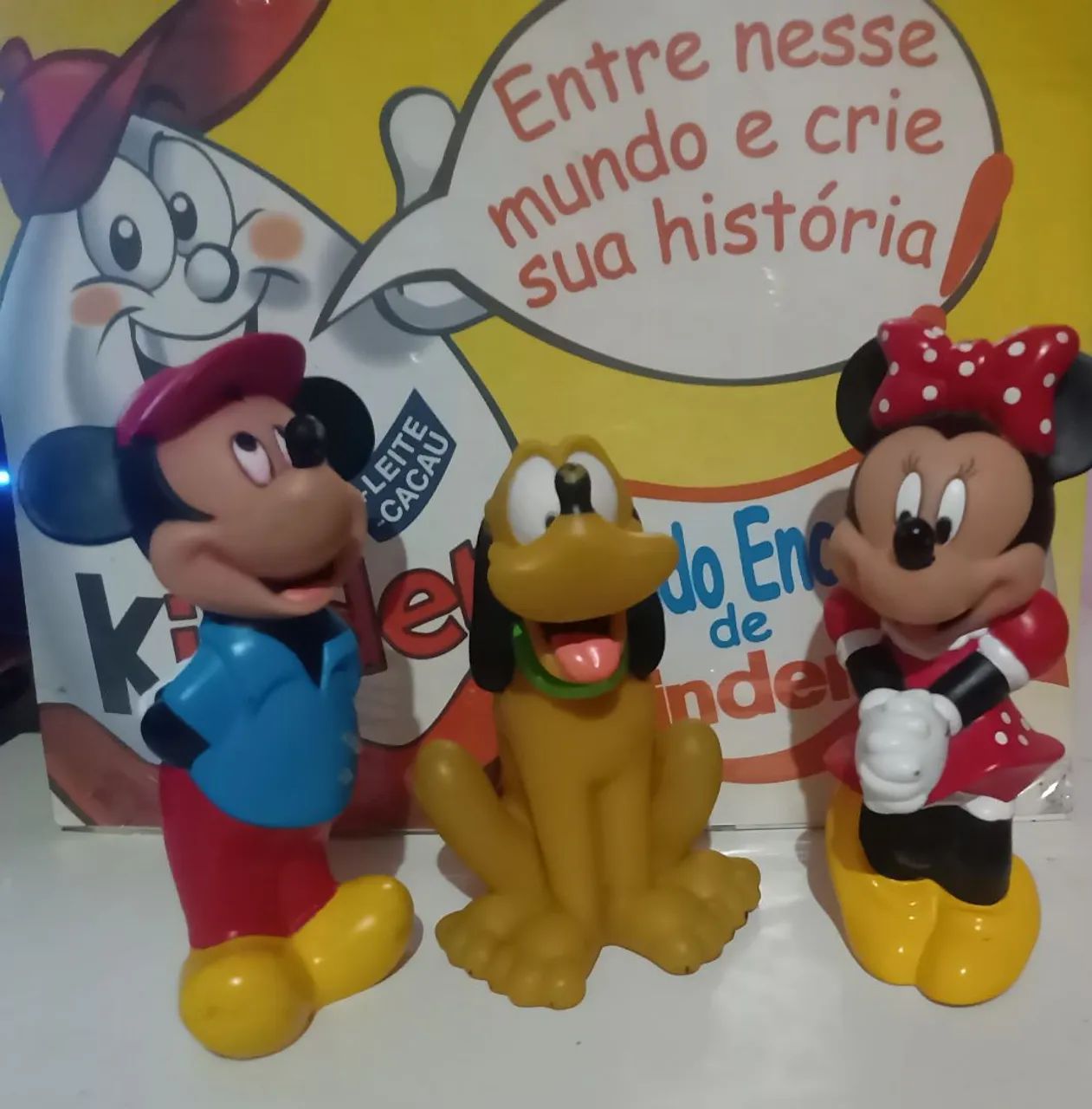 Boneco Mickey Minnie e Pluto Disney 