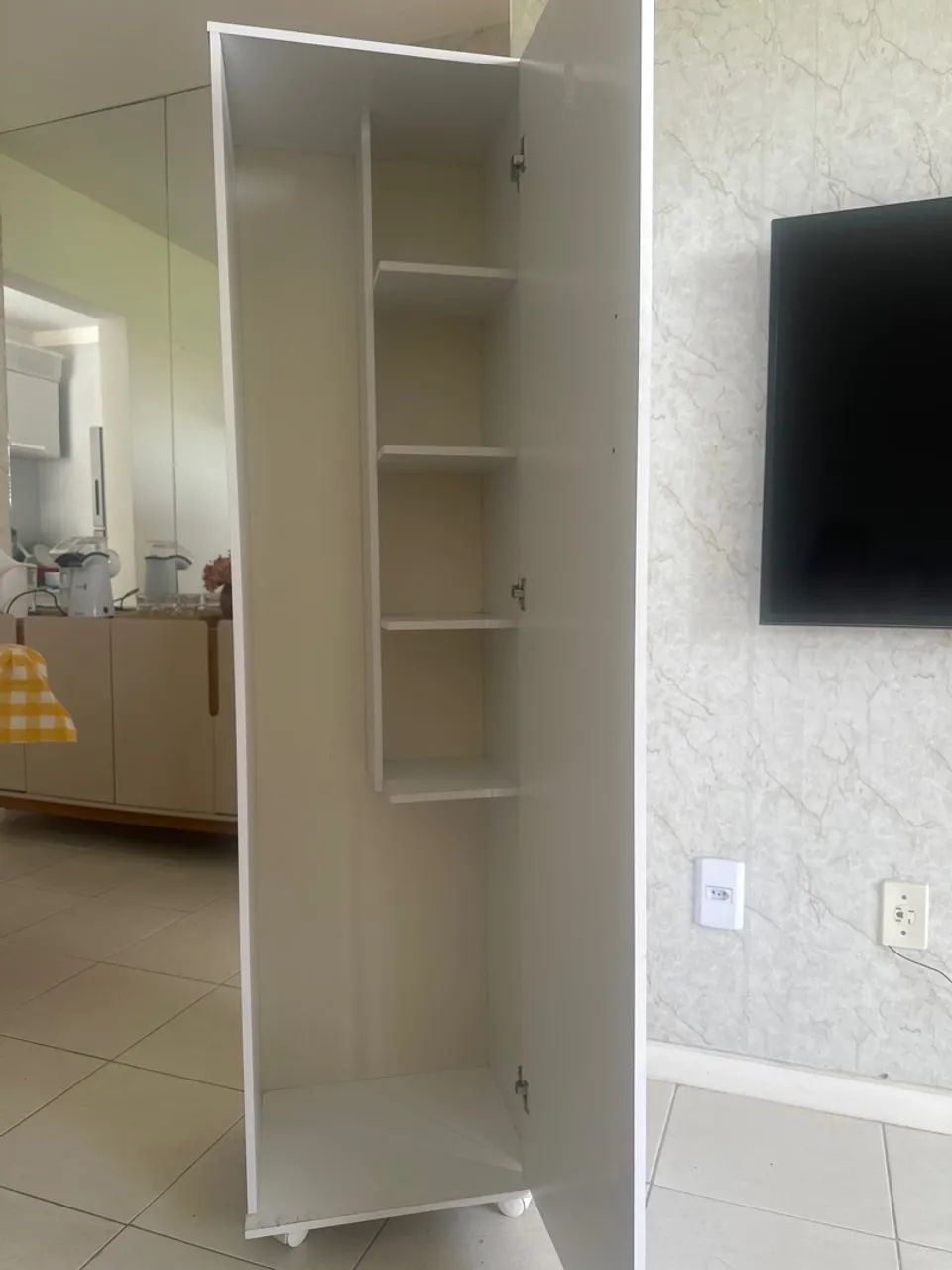 Armário multiuso 1 porta com 4 prateleiras - Foto 2