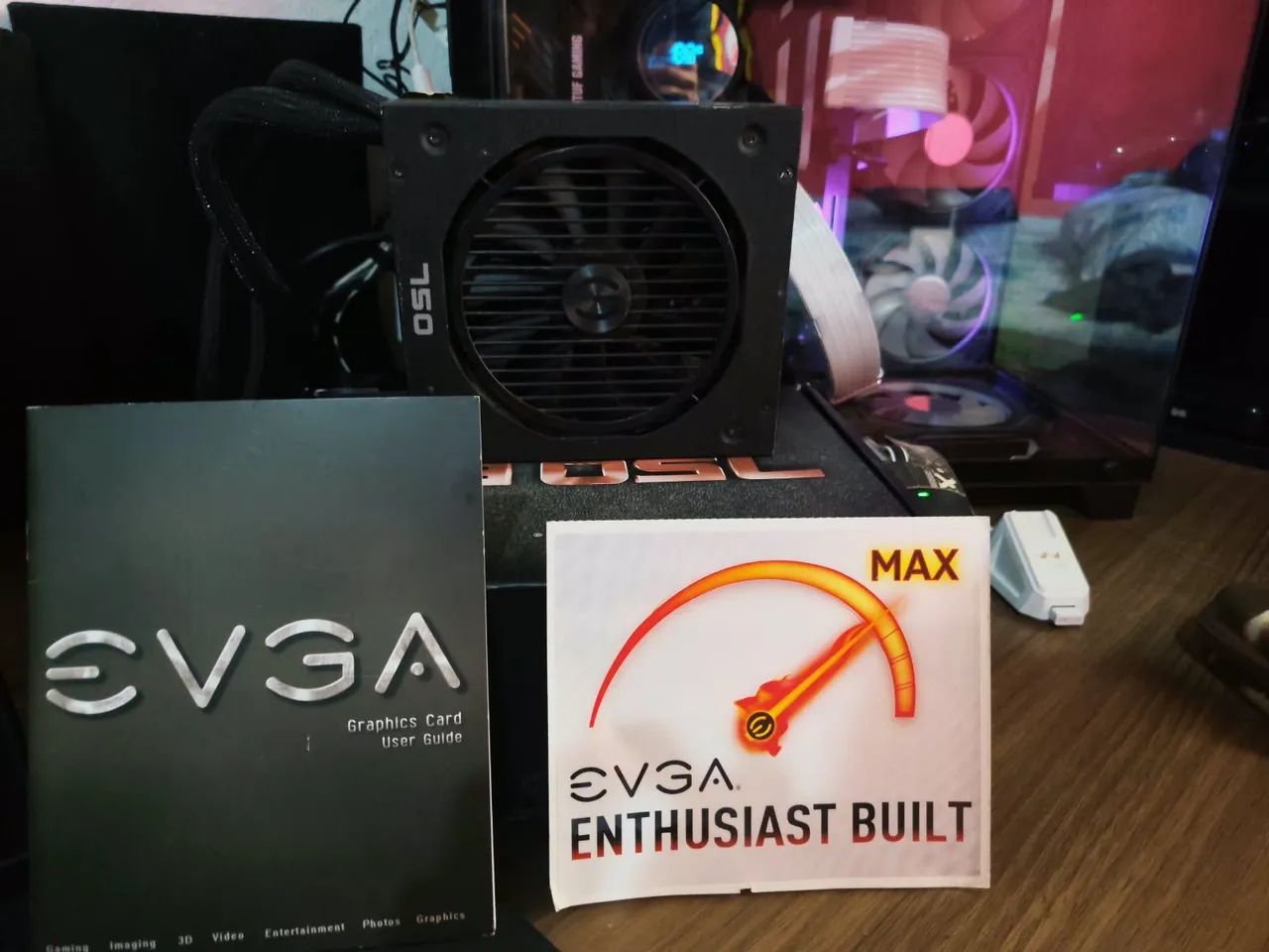 Fonte EVGA 750, 80 plus bronze, pfc ativo, semi modular. - Foto 2