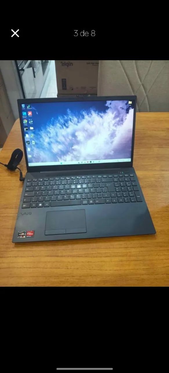Vendo Notebook Vaio Fe16 AMD Ryzen5 16gb de Ram e 512 de memória interna.  - Foto 5