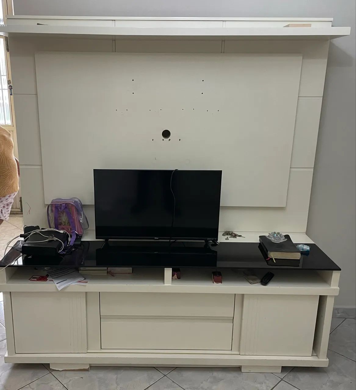 Rack painel + televisão 32 