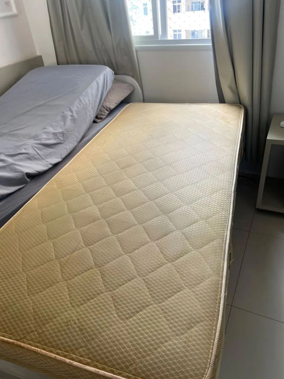 Cama box solteiro + Colchão de mola solteiro  - Foto 5