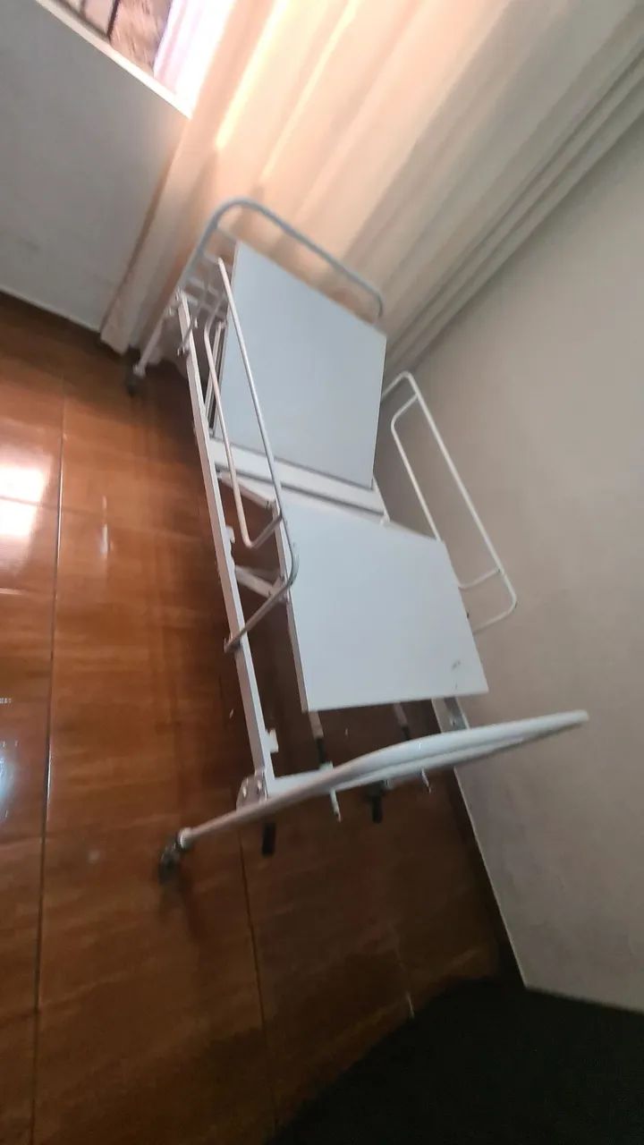 Cama Hospitalar + Colchão Anti Escaras