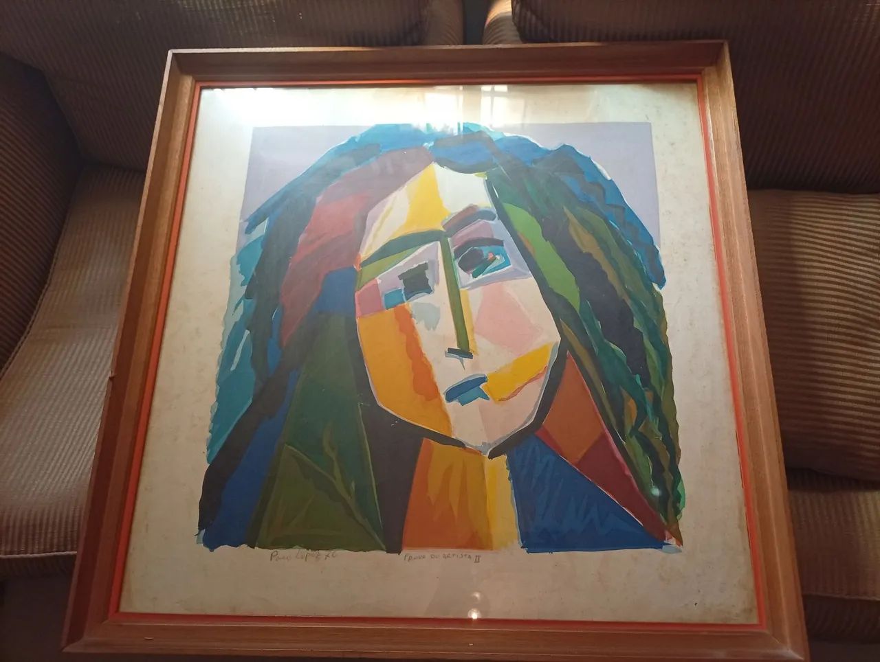 Quadro antigo prova do artista Paco Lopez - Foto 3