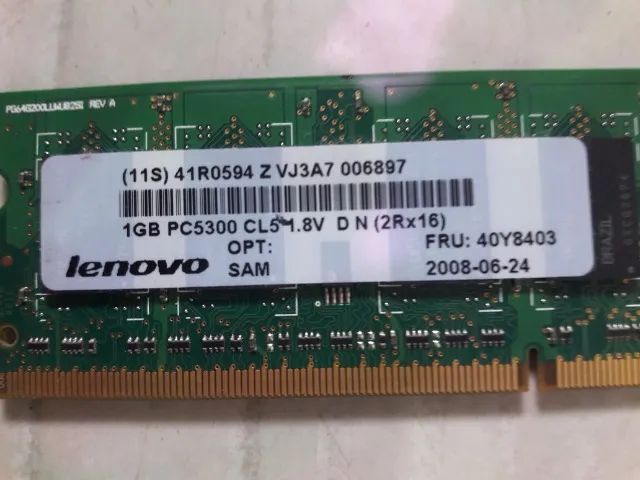 memoria para notebook kit3 ddr2 512mb - Foto 2