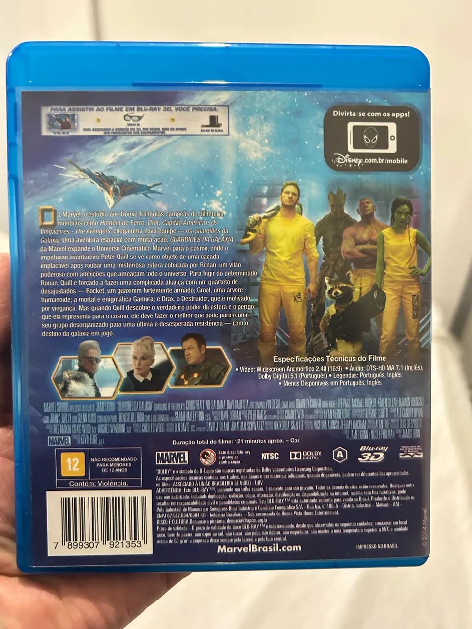 Blu-ray 3D Filme Guardiões da Galáxia volume 1 (2014) - Foto 2