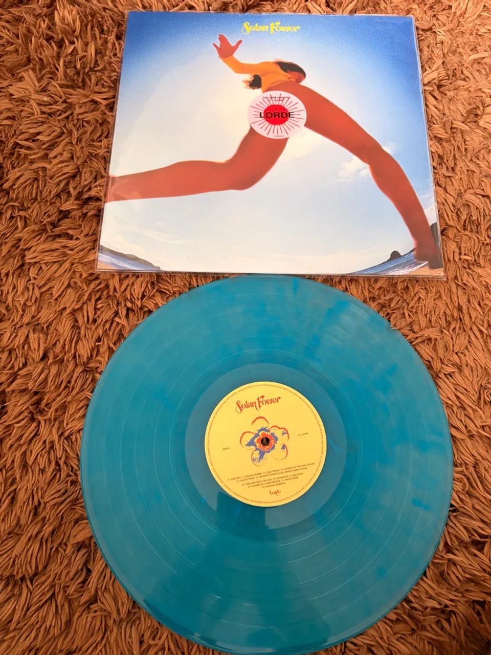 Lorde Solar Power Blue Marbled Disco de Vinil LP