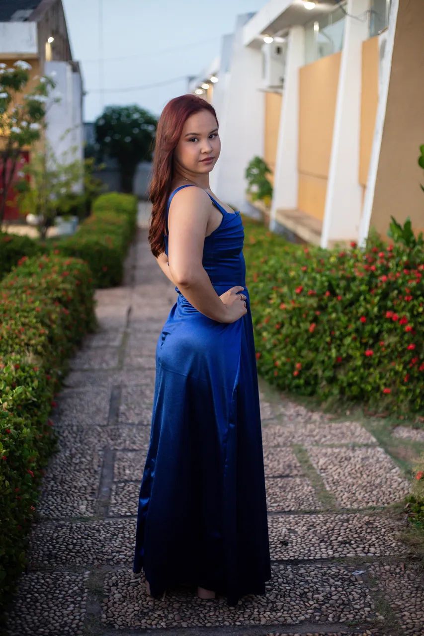 VESTIDO AZUL ROYAL FORMATURA - Foto 5