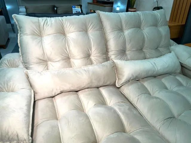 Sofa Glamour de 4 Lugares - Foto 2