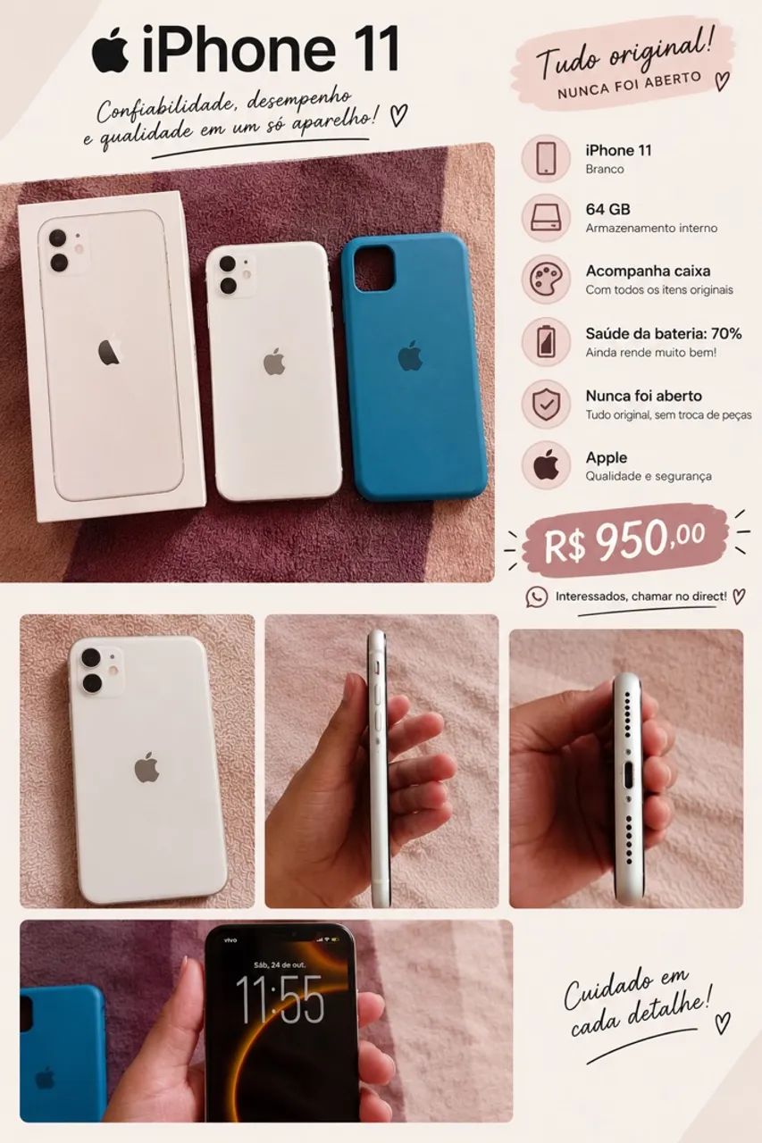Iphone 11 - 64GB Branco