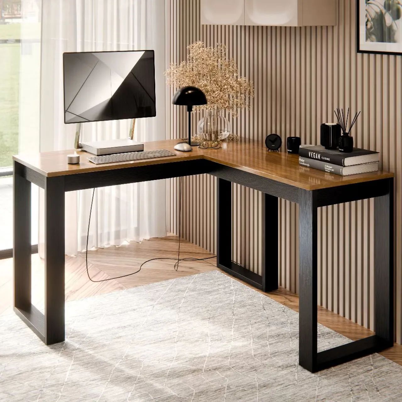 Vendo mesa de escritório em L - Foto 4