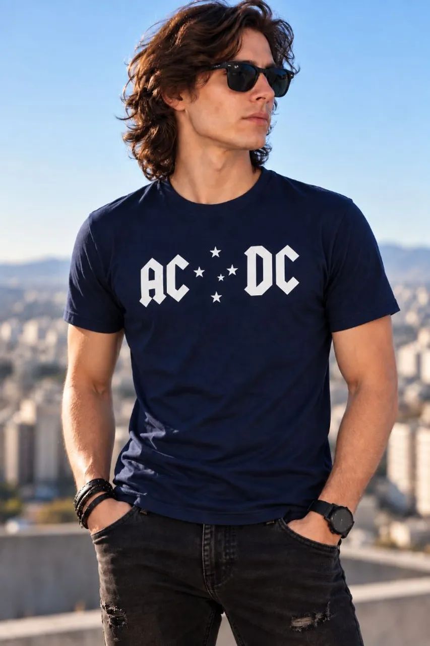 Camisa Cruzeiro AC/DC rock