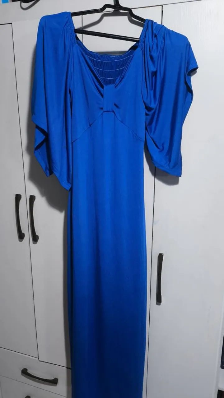 Vestido azul tamanho P/M