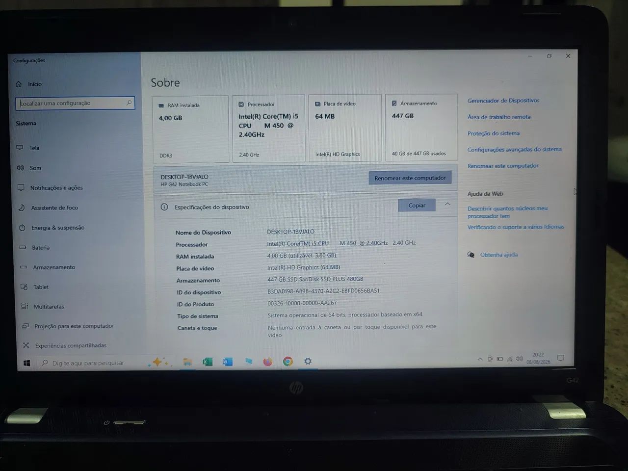 Notebook HP G42  - Foto 3