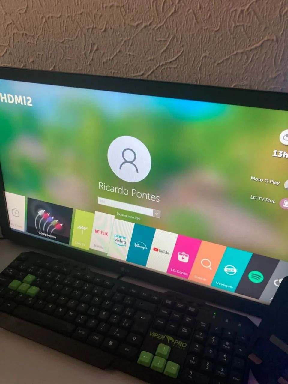 Smart tv/ monitor 24 polegadas Lg