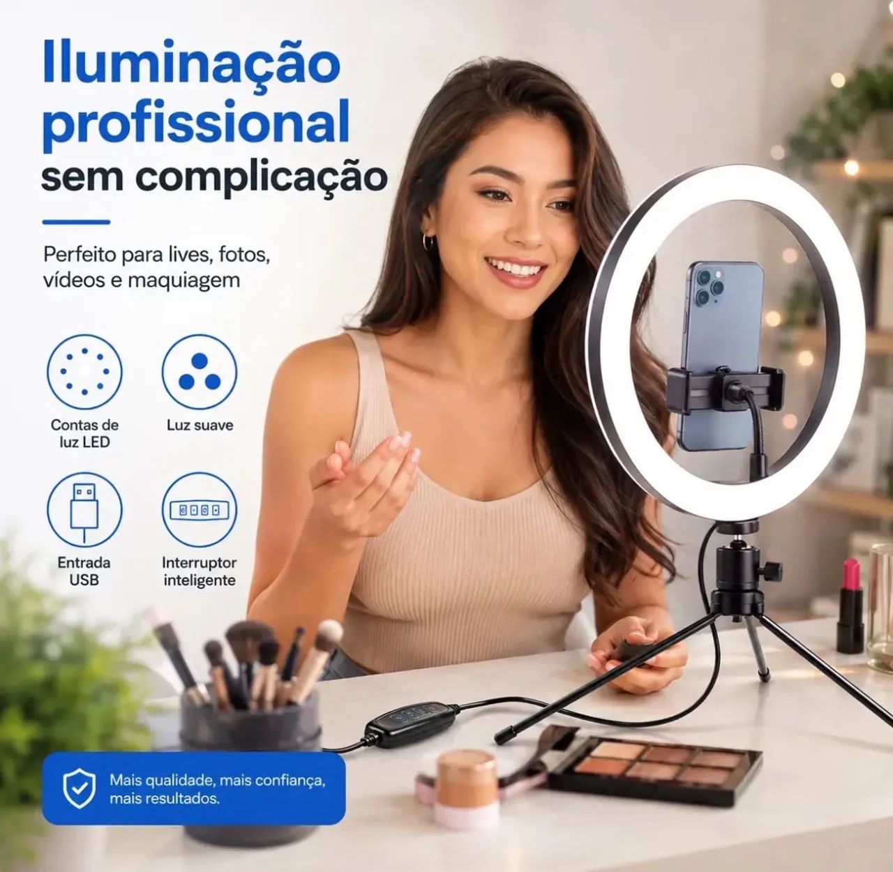 Ring Light 12? LED 18W para Celular - Foto 5
