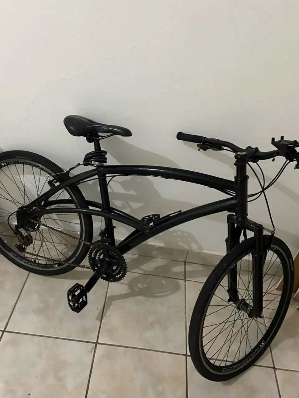 Bicicleta Preta - Estado bom ARO 29 - Foto 2