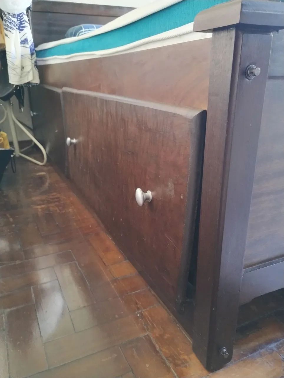 cama king size com colchão  - Foto 4