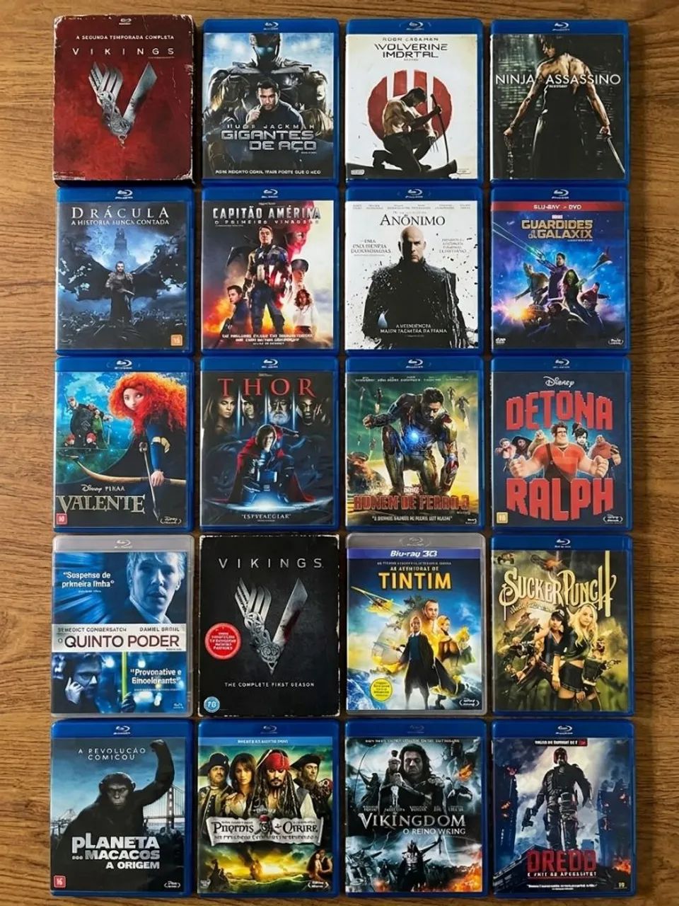 Pack de filmes: blu-ray, dvd e vhs - um aparelho blu-ray e dvd player - Foto 2