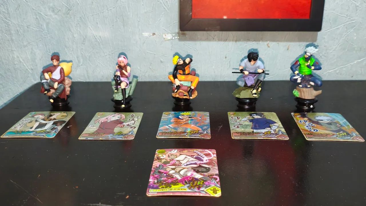 Conjunto de cartas e miniaturas naruto (colecionador) - Foto 2