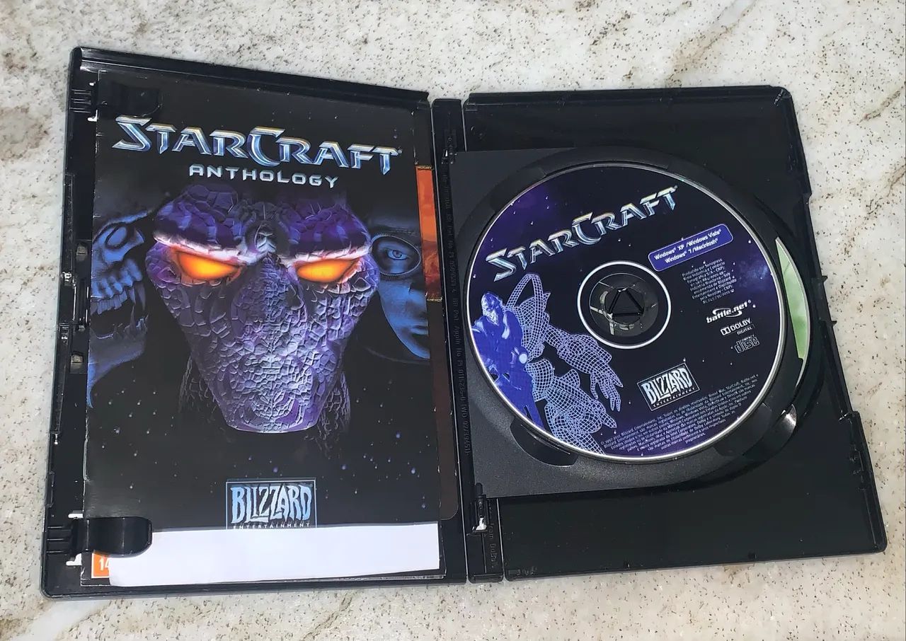 Jogo Star Craft Anthology Blizzard Pc Games Vintage Disco duplo - Foto 5