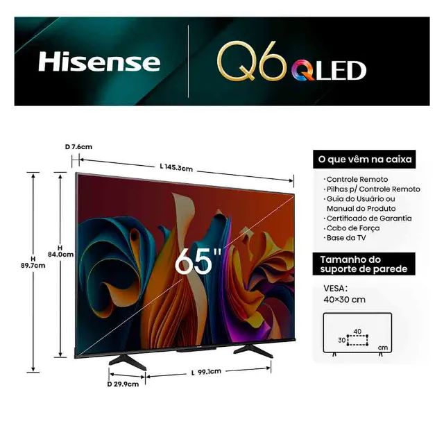 TV Hisense 65 Polegadas 4k  - Foto 2