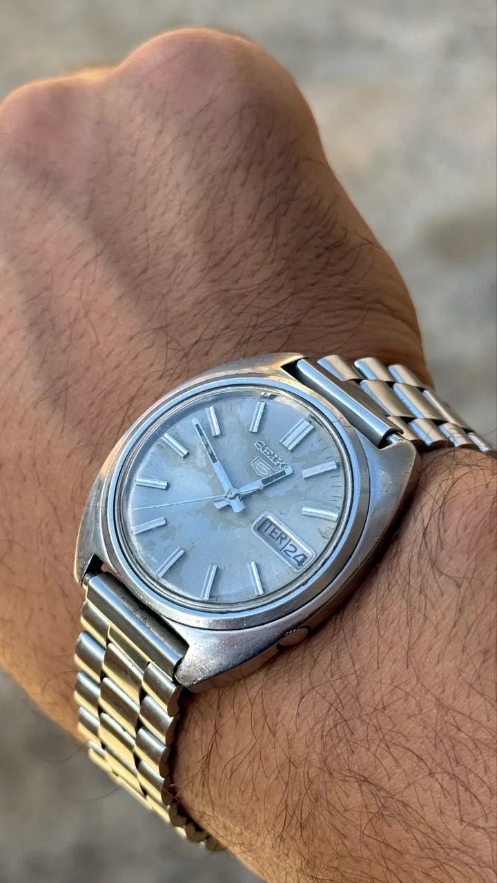 relógio seiko 5 vintage automático original - Foto 4