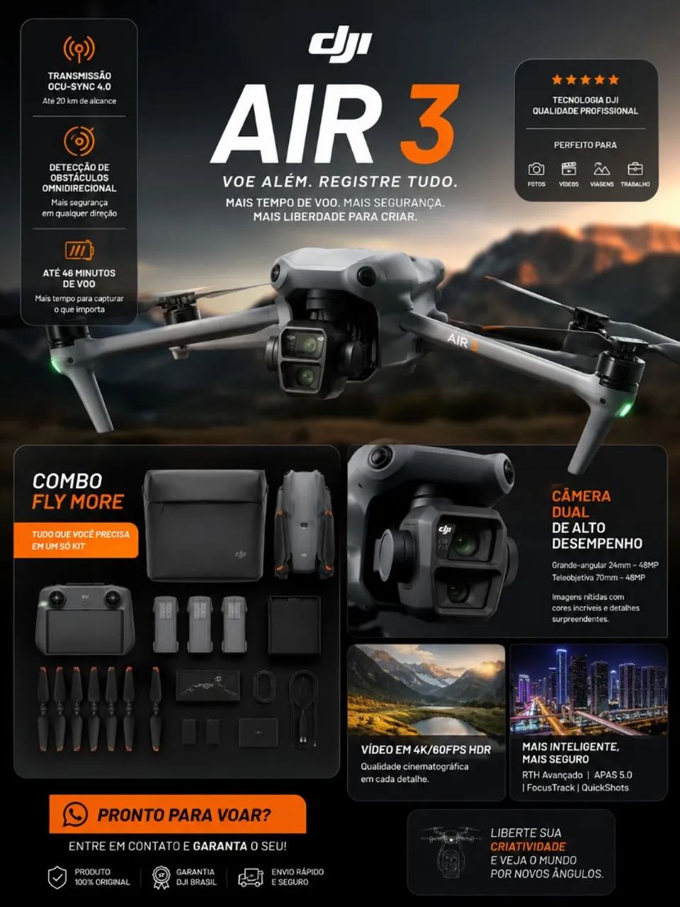 Drone DJI AIR 3 - Foto 5
