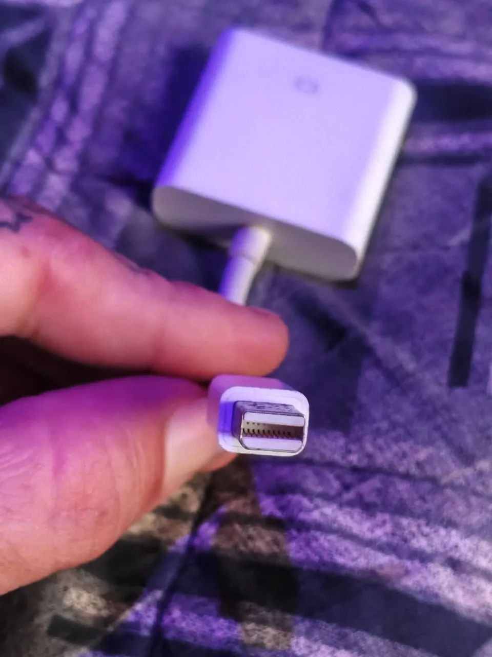 Cabo adaptador Mini Display Port para DVI Apple Original MacBook - Foto 4