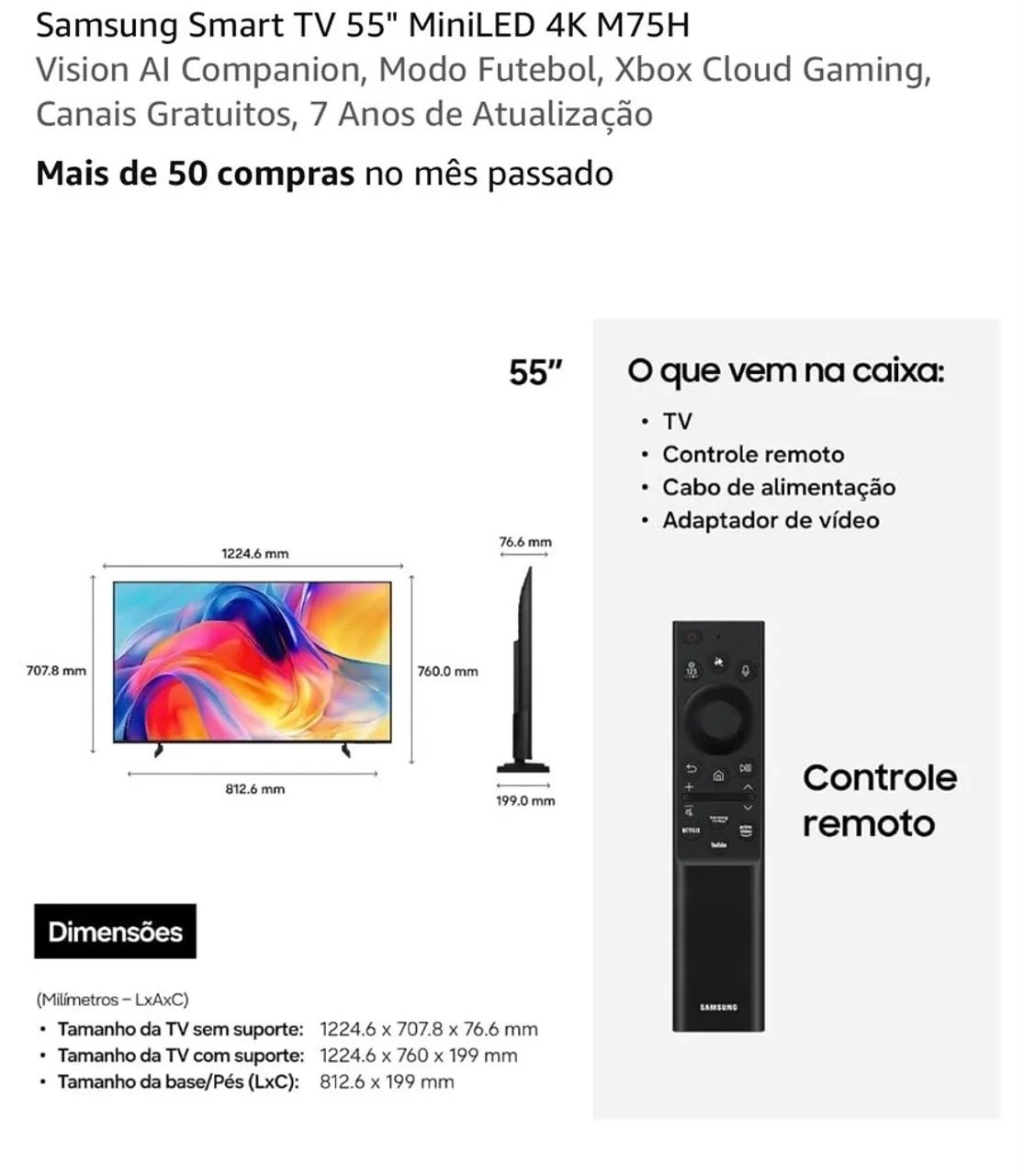 Tv Samsung smart mini led 55 - Foto 3