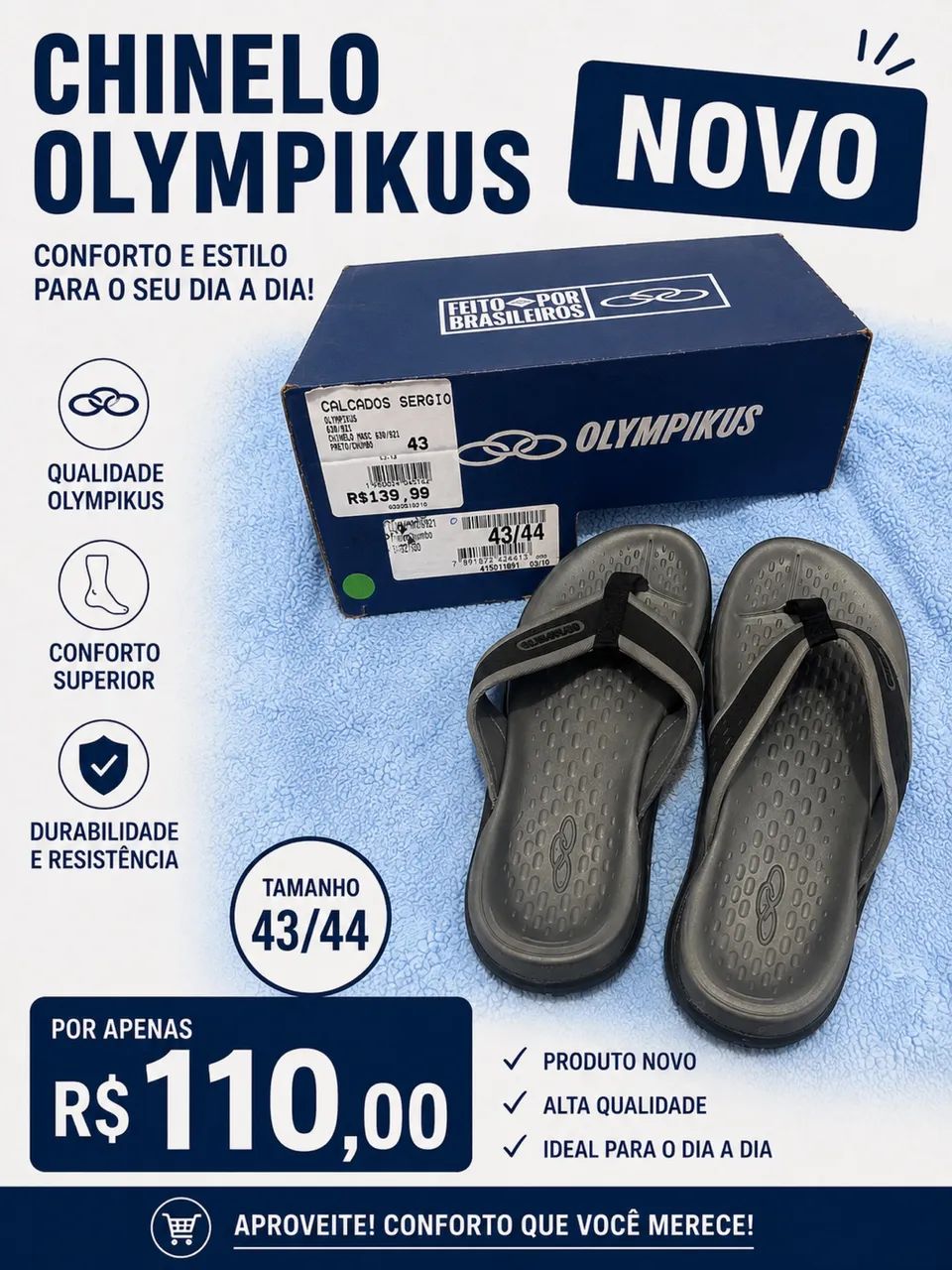 Chinelo olimpkus 