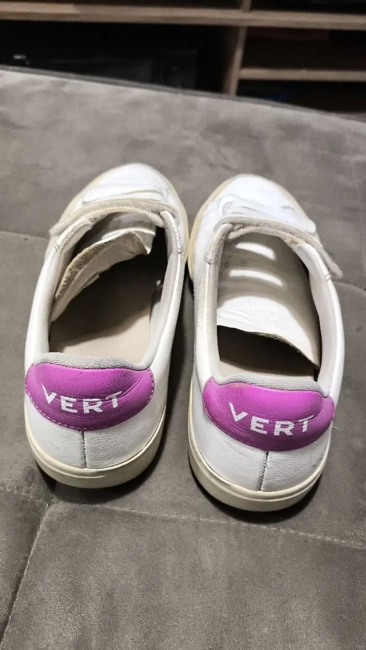 Tenis Vert Branco e Rosa N° 37 - Foto 5