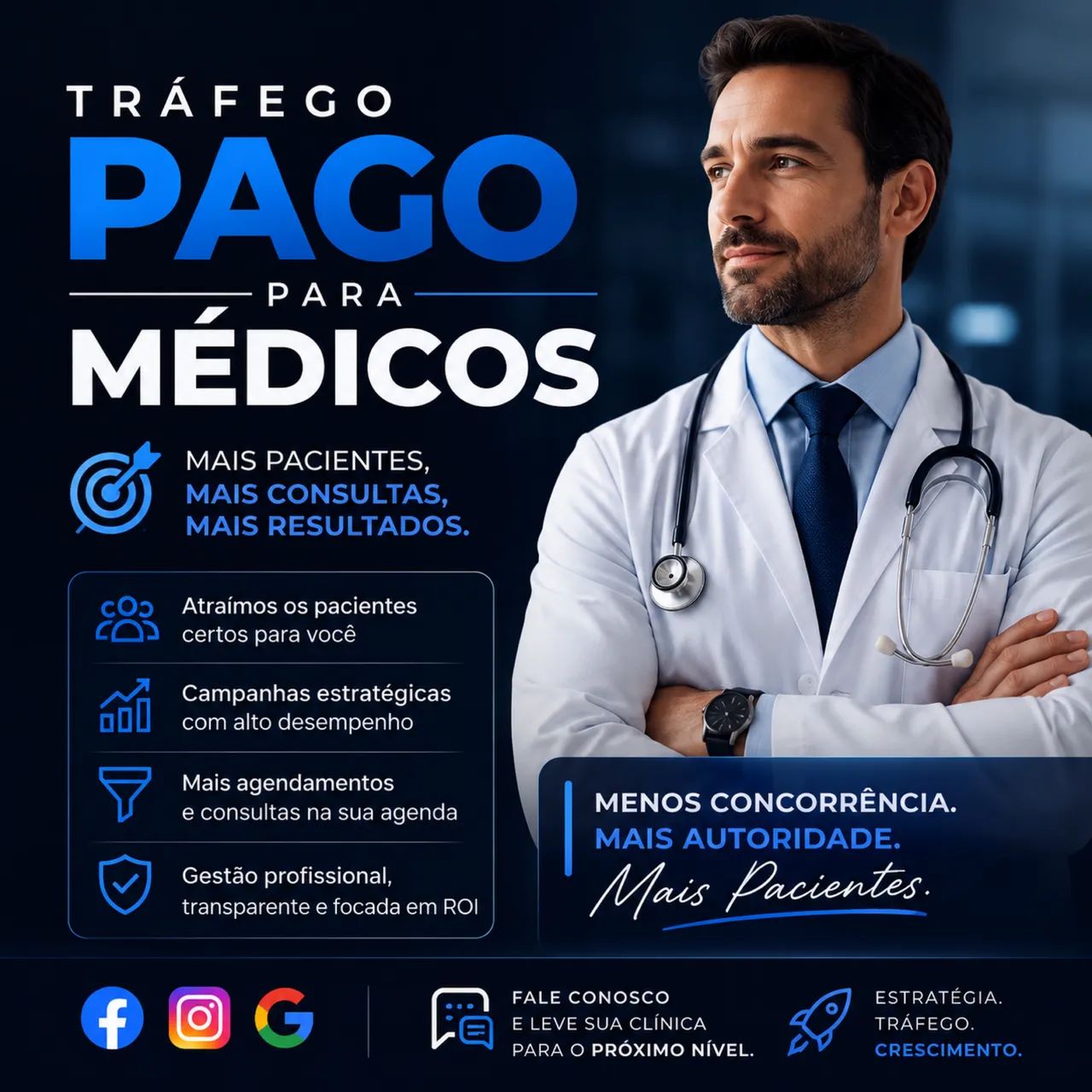 Tráfego pago para Médicos 