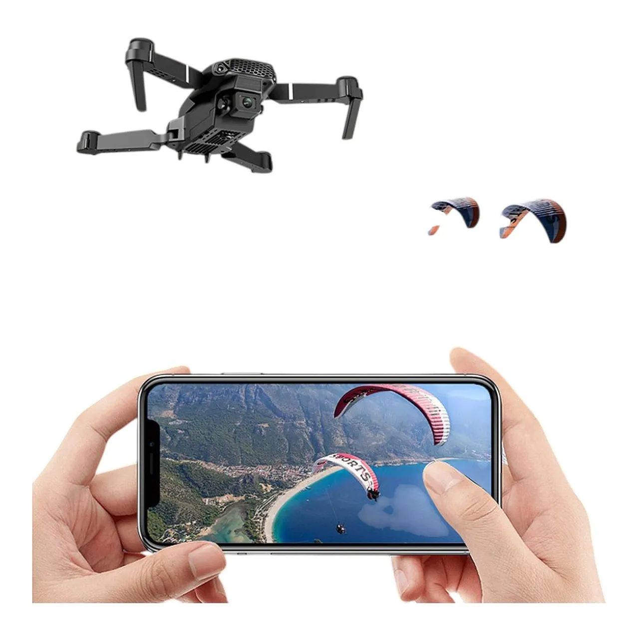 Drone e99 2 camera 8k novo - Foto 3